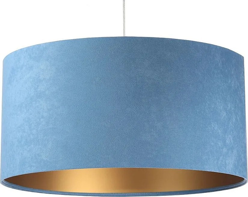 Lampa wisząca HOME 40 błękitna/złota
