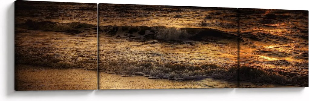 Obraz - Fale na wybrzeżu (170x50 cm)