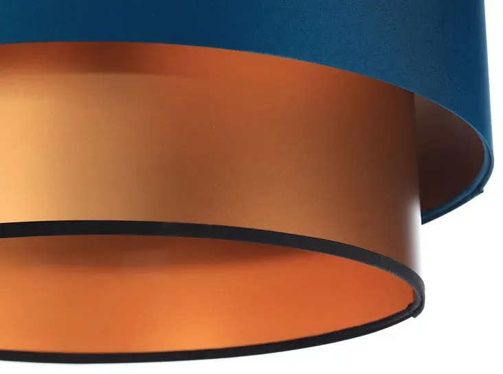 Miedziano-granatowa lampa wisząca nad stół - 11X S416 P1-F55