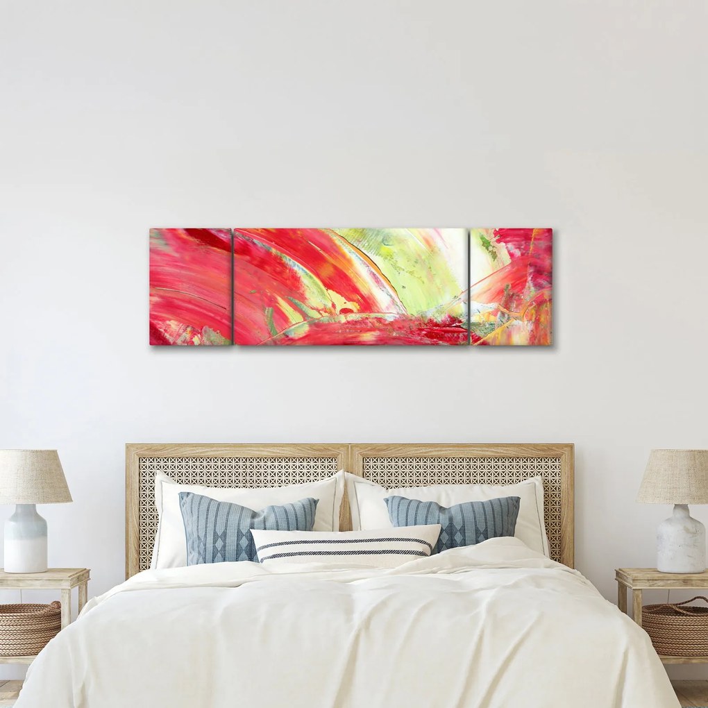 Obraz abstrakcji - malarstwo (170x50 cm)