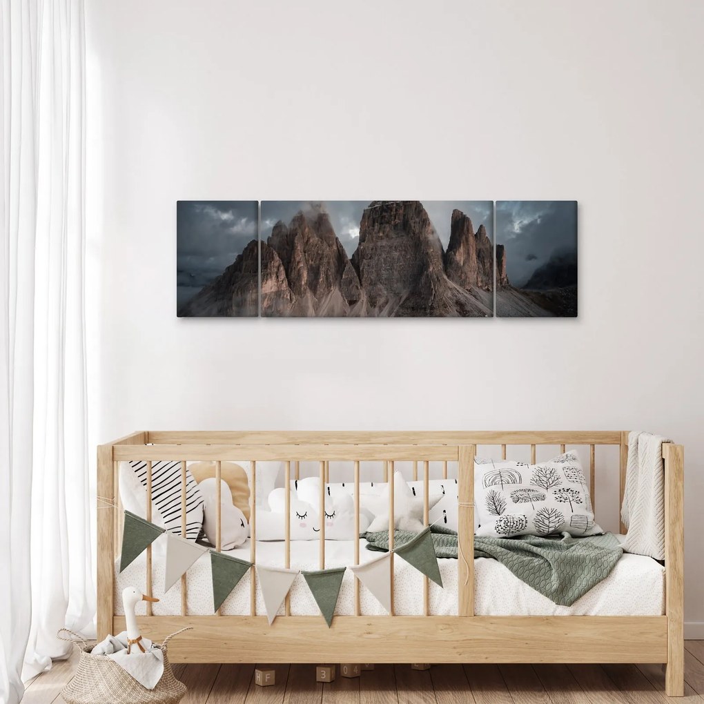 Obraz - Trzy Zęby, Włoskie Dolomity (170x50 cm)