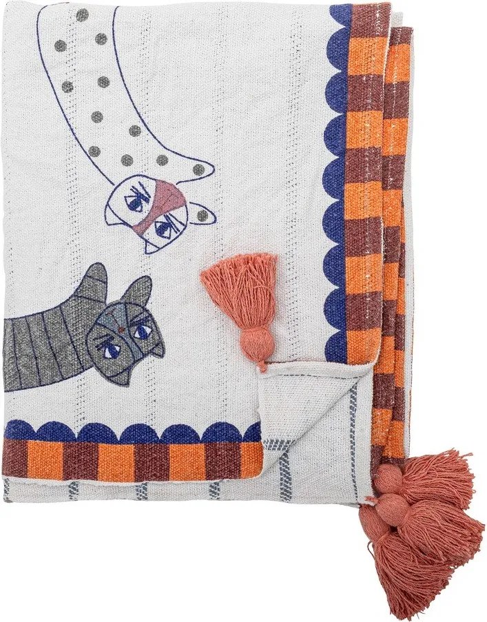 Koc z mieszanki bawełny 130x155 cm Missy – Bloomingville