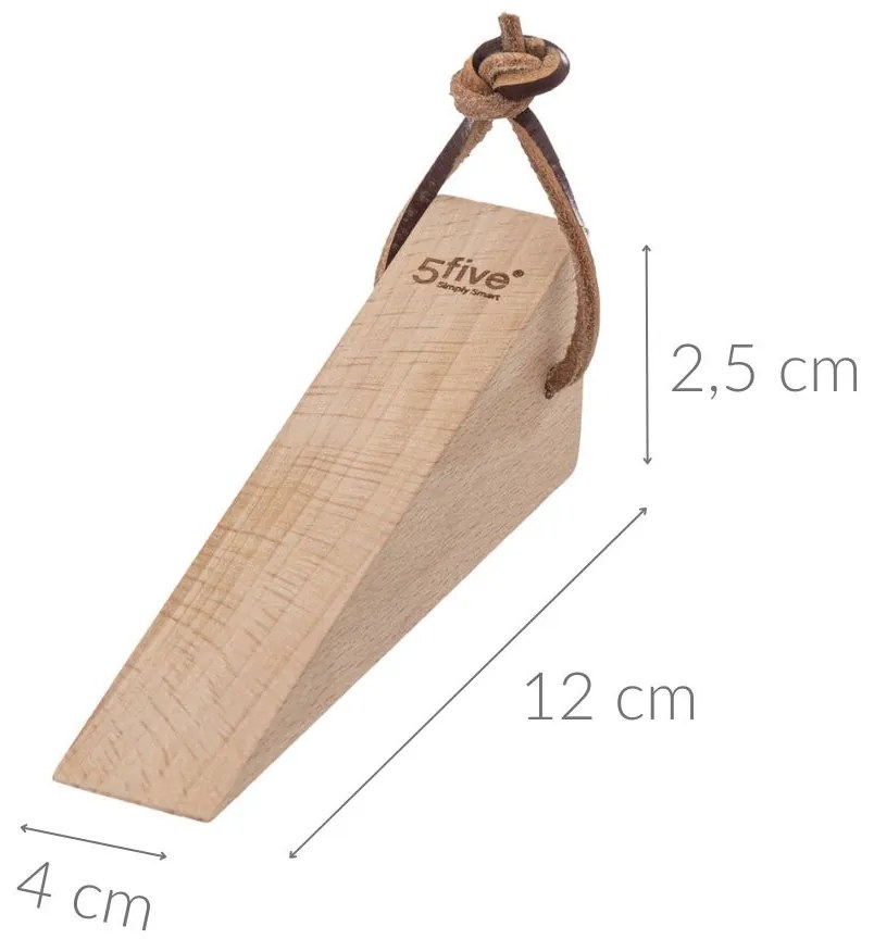 Stoper do drzwi drewniany, 2 sztuki