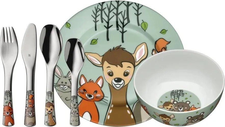 Porcelanowy zestaw naczyń dla dzieci 6 szt. Forest Friends – WMF