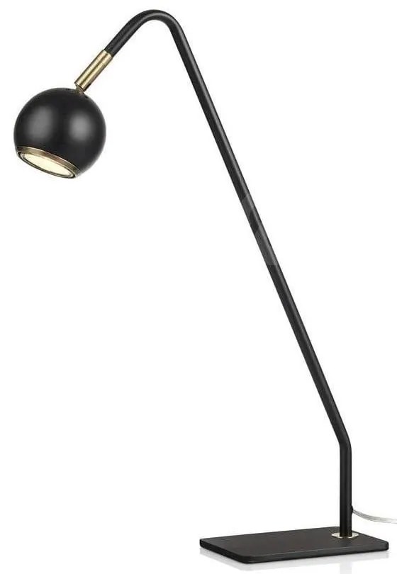 Czarna lampa stołowa Markslöjd Coco, wys. 47 cm