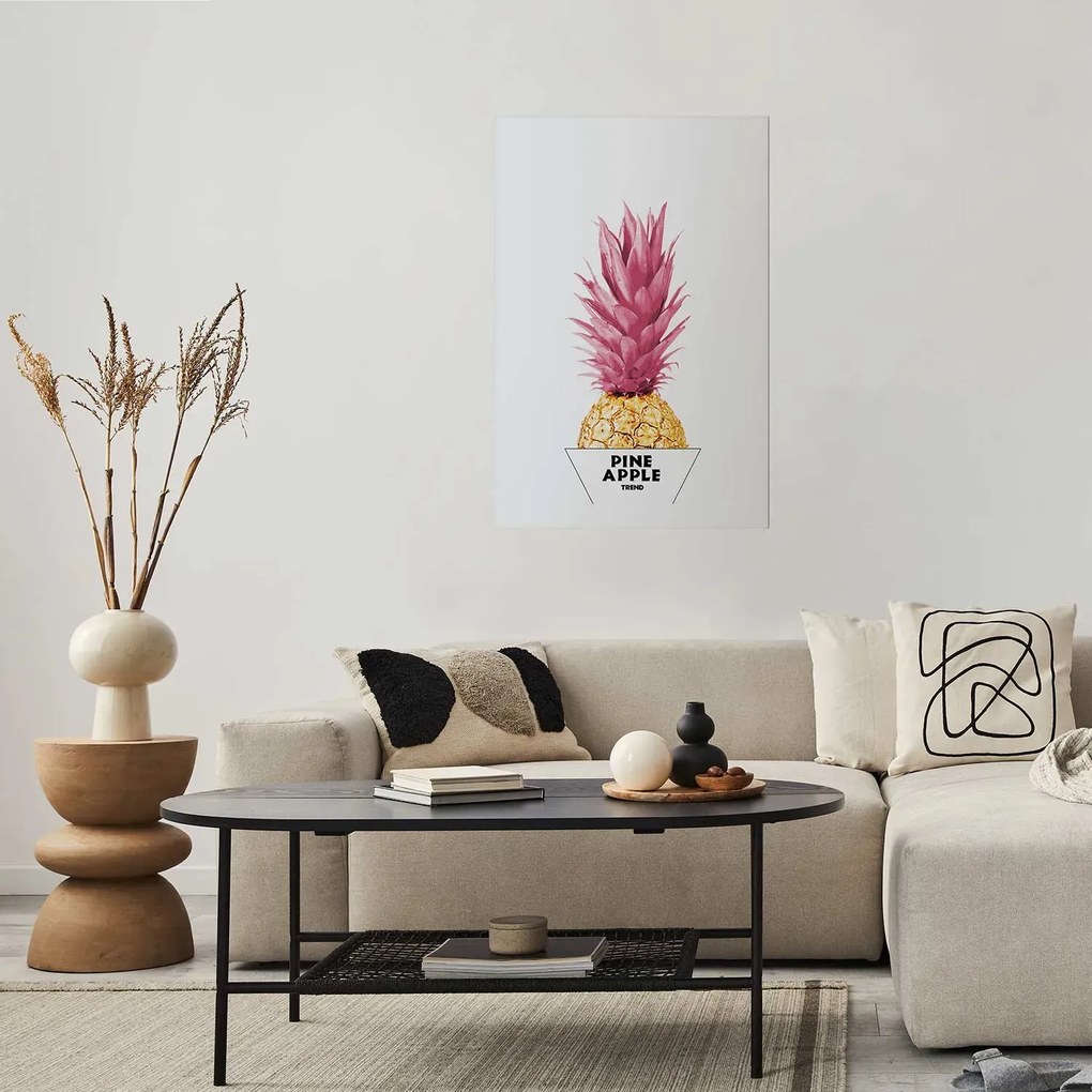 Plakat złotą ananas 21x30 cm bez ramy z marginesem ARTGEIST B