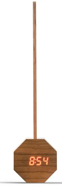 Ciemnobrązowa lampa stołowa LED w dekorze czereśni (wysokość 39,5 cm) Octagon One – Gingko