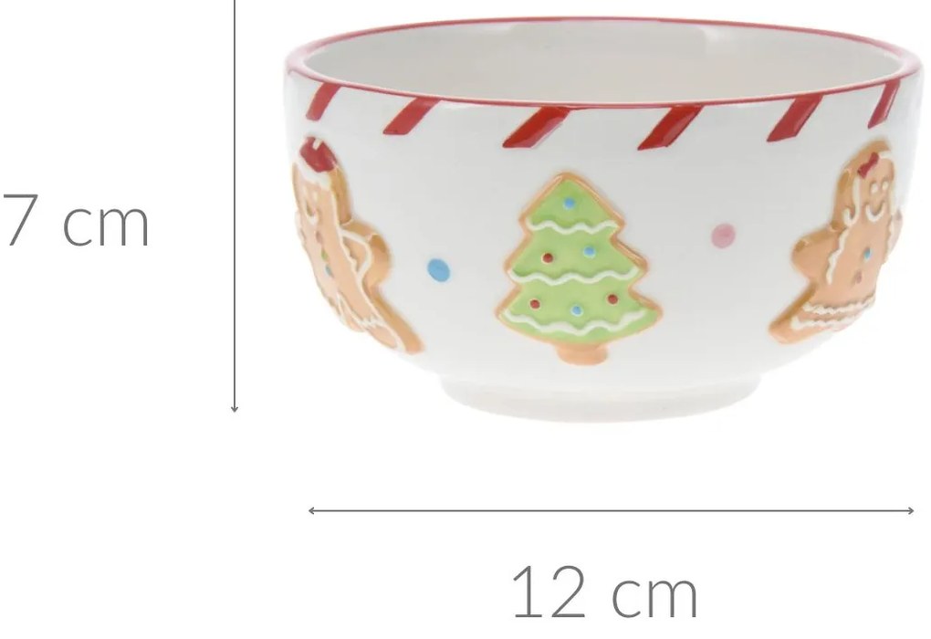 Świąteczna miseczka, 12 cm, GINGERBREAD