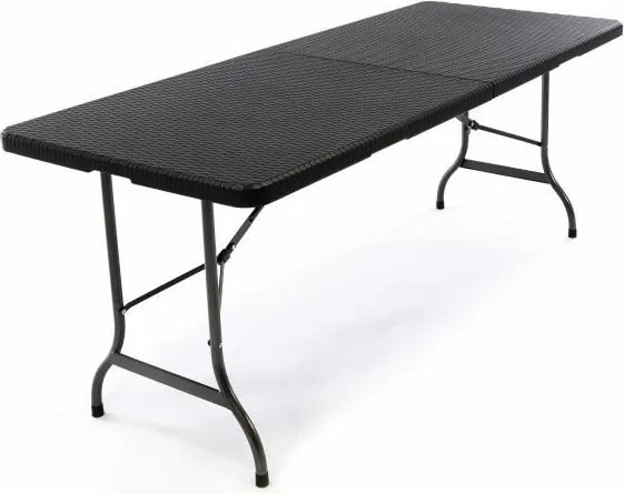 Składany stół ogrodowy 180 x 75 cm czarny