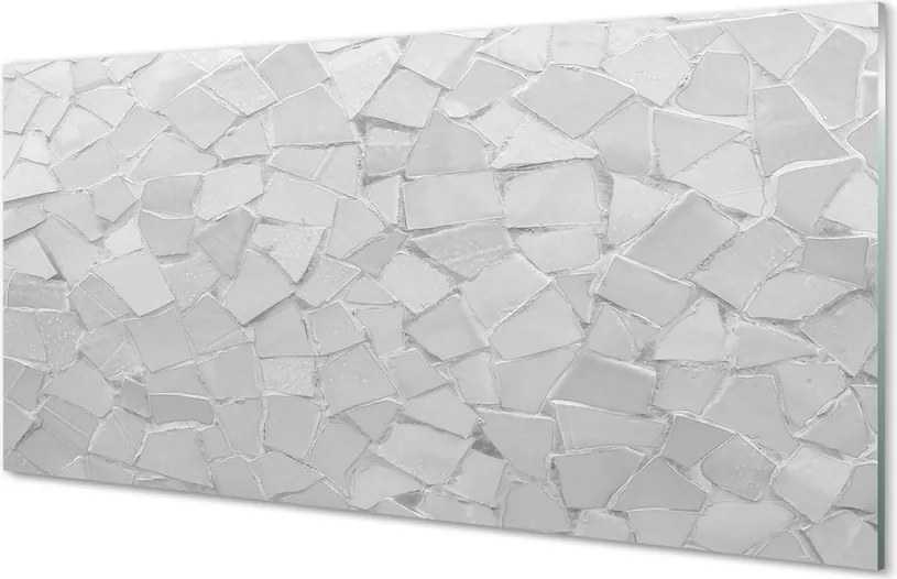 Szklany Panel Szare Formy Geometryczne