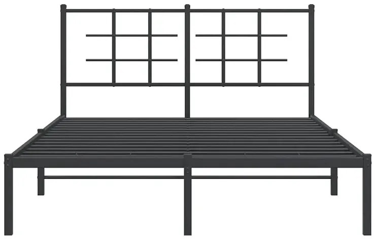 Czarne metalowe łóżko 160x200 cm A3-A23