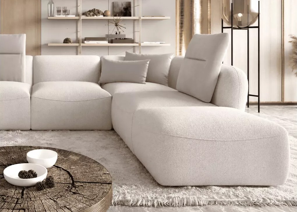 Narożnik Candelovio XL nowoczesny minimalistyczny do salonu styl skandynawski