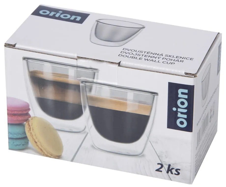 Szklane kubki na espresso zestaw 2 szt. 110 ml – Orion