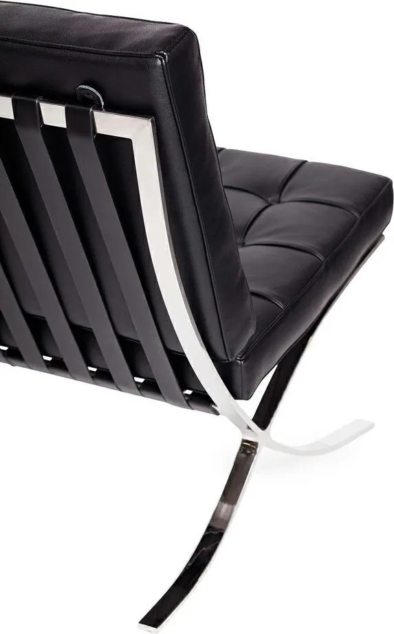 Designerska sofa tapicerowana skórą ekologiczną Barcelon