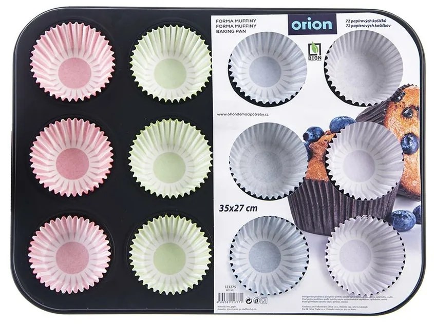 Orion Forma do pieczenia muffin, 12 szt.