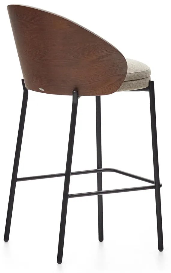 Brązowy/beżowy hoker (wysokość siedziska 65 cm) Eamy – Kave Home