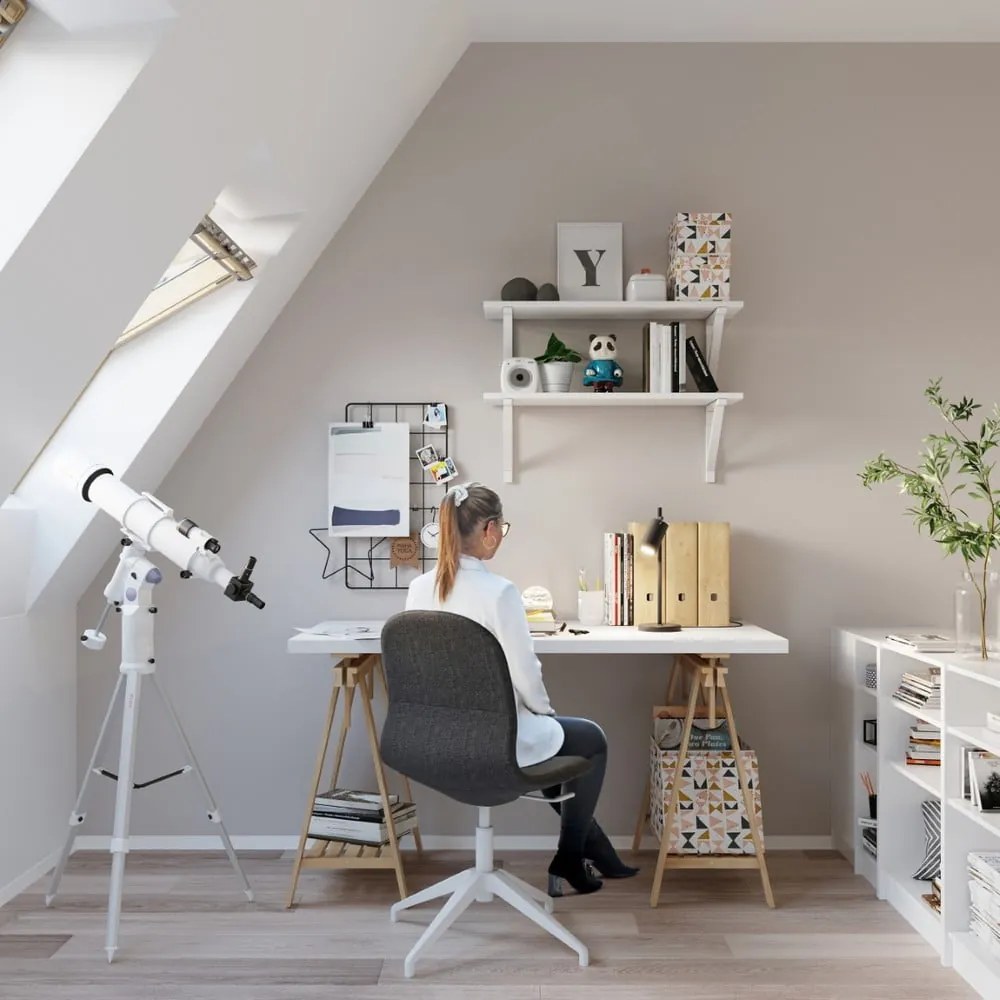 Czarna metalowa lampa stołowa (wysokość 43 cm) Etna – Sollux