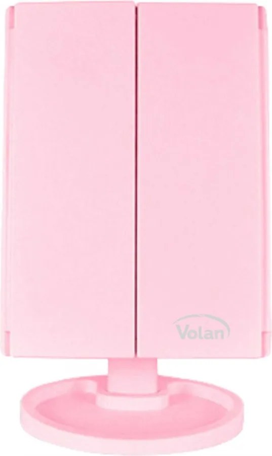 Lusterko Do MAKIJAŻU Powiększające 3X Kosmetyczne PODŚWIETLANE LED | VOLAN