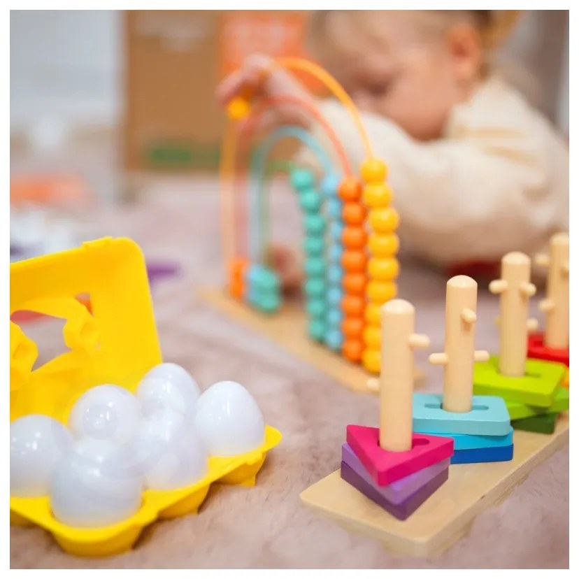 Tooky toy box pudełko xxl montessori edukacyjne 7w1 sensoryczne 25-30 mies.