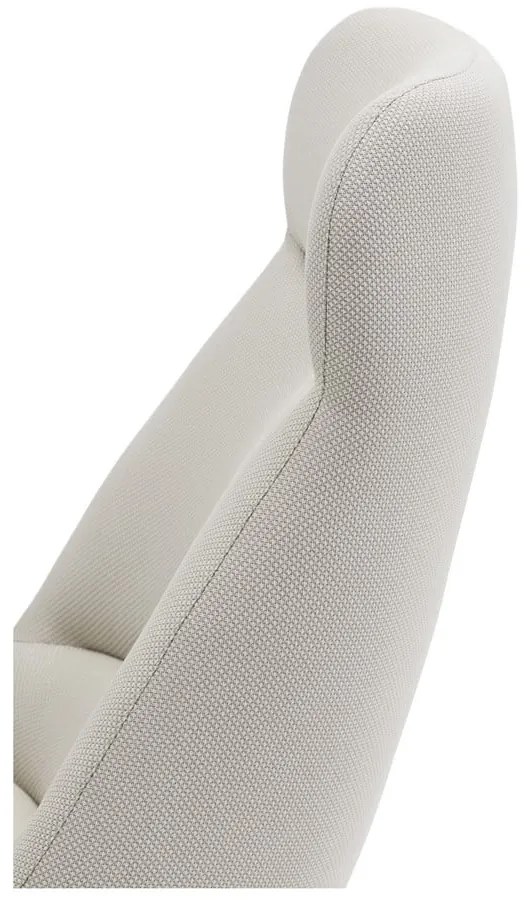 Biały fotel Teulat Dins, wys. 114 cm