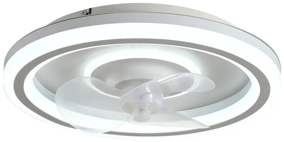 Biała lampa sufitowa LED ze zdalnym sterowaniem/z wentylatorem Alan – SULION