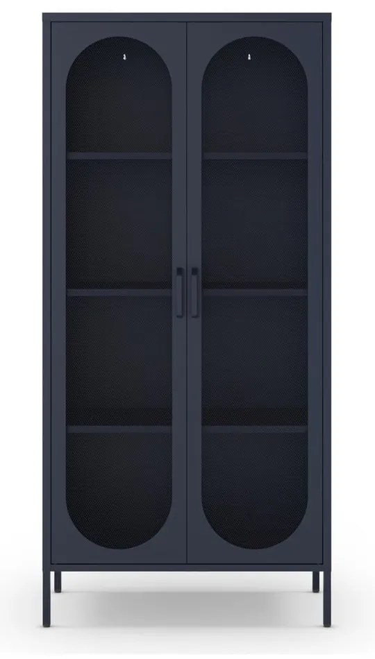 Ciemnoniebieska szafka 80x170 cm Diora – Marckeric
