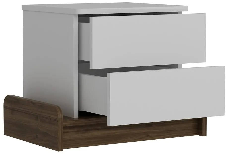 Biała szafka nocna Marina – Kalune Design