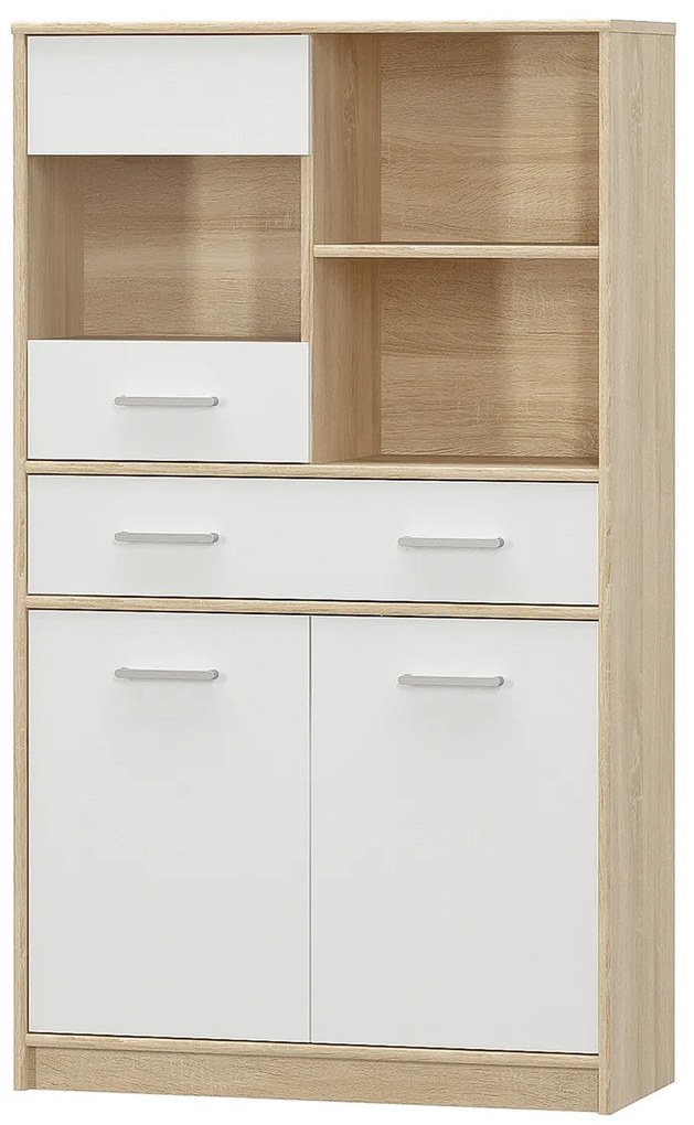 Szafka TEYO 2D1W1S, biały