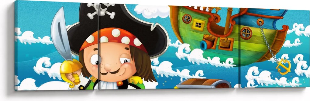 Obraz - Skarb piratów (170x50 cm)