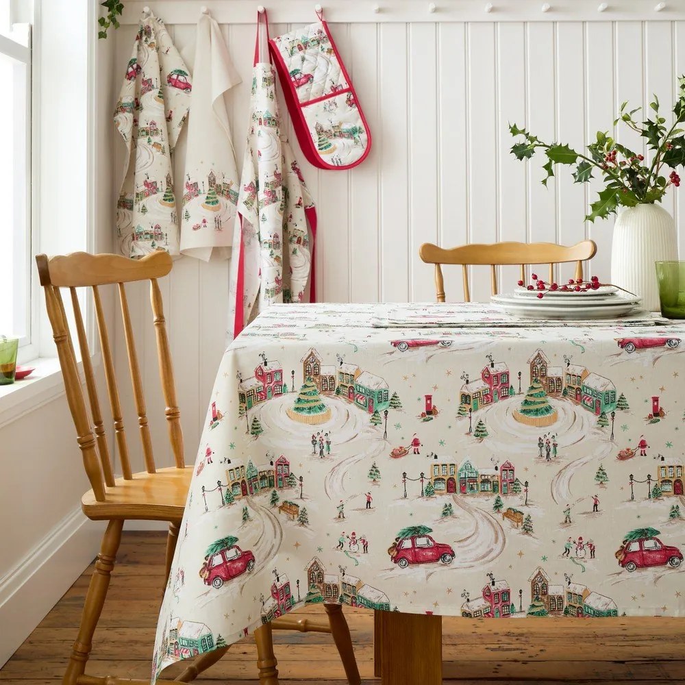 Bawełniany obrus 137x229 cm Christmas Town – Catherine Lansfield