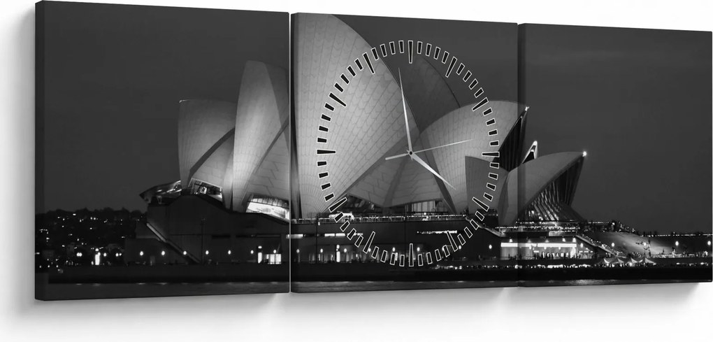 Obraz Opery w Sydney (z zegarem) (90x30 cm)