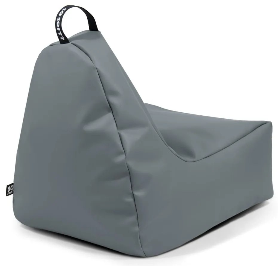 Czerwony worek do siedzenia z imitacji skóry Chill XL – So Soft?
