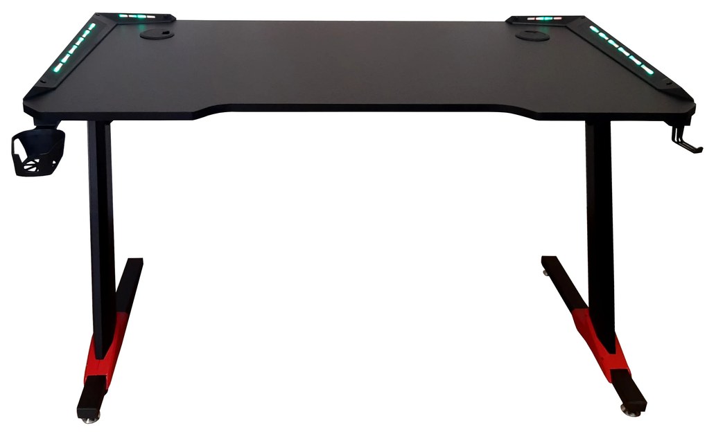 Biurko Gamingowe Komputerowe LED dla gracza Carbon 120x60