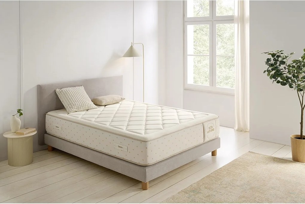 Materac Sprężyny kieszeniowe Eco Nature Spring, 135x190 cm -Moonia