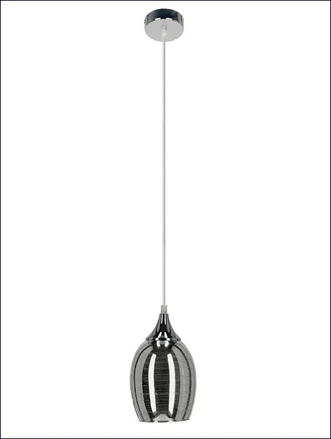 Nowoczesna wisząca lampa ze szklanym kloszem - D145 H3-T62