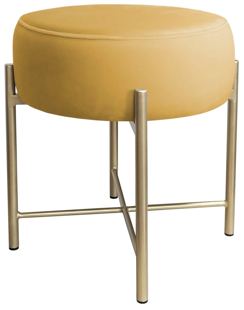 Taboret Pola noga metalowa złota MG15