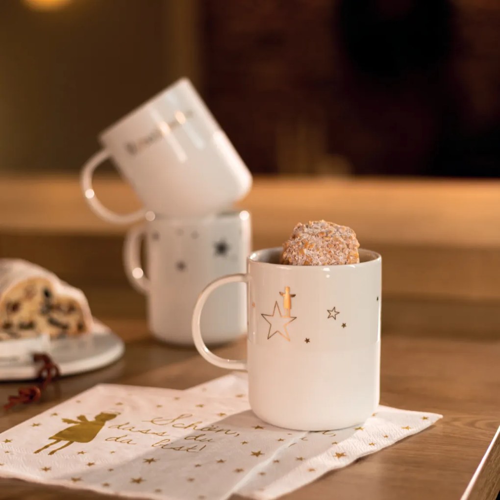 Räder Biały porcelanowy kubek GOLDSTAR