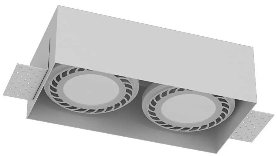 Brosline 3271 - Oprawa sufitowa CAGE 2xGU10/18W/230V biała