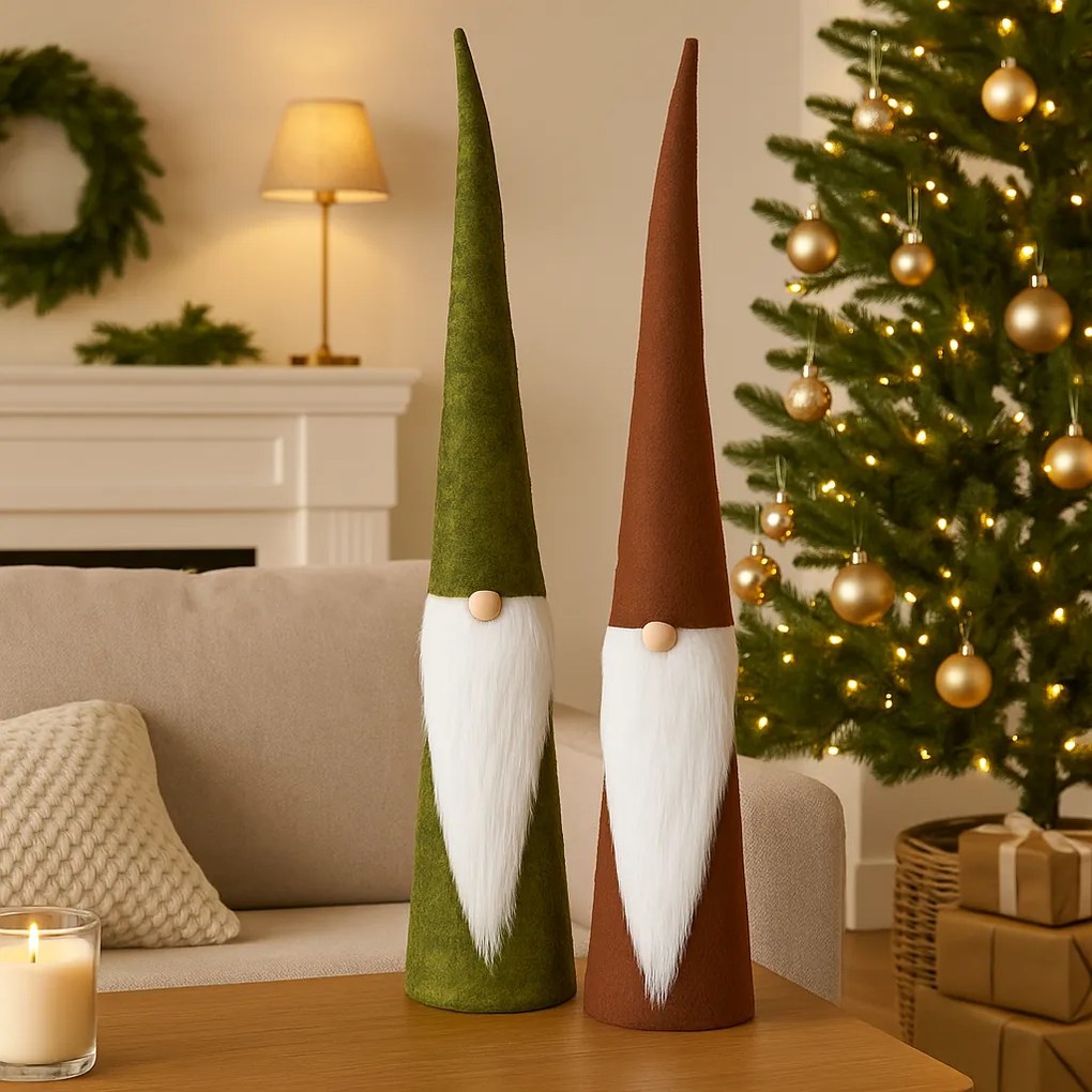 Świąteczny skrzat FUZZY GNOME 43 cm - różne warianty