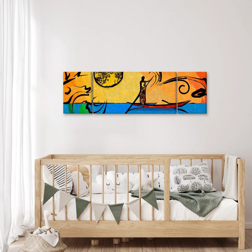Obraz starożytnego obrazu (170x50 cm)