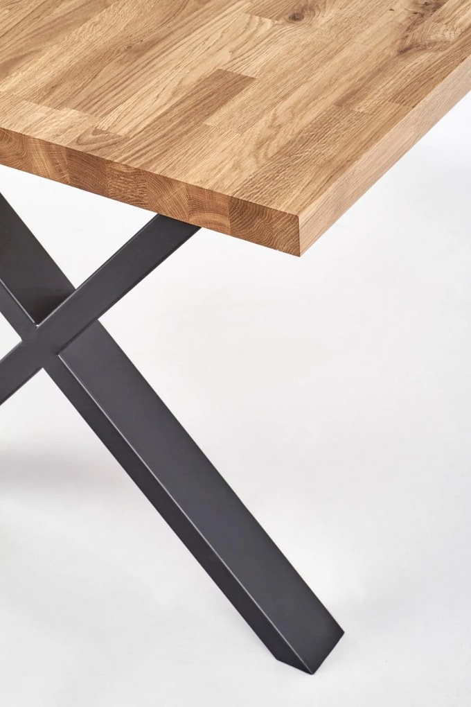 APEXA stół 140x85 drewno lite - dębowe kolor: dąb naturalny X