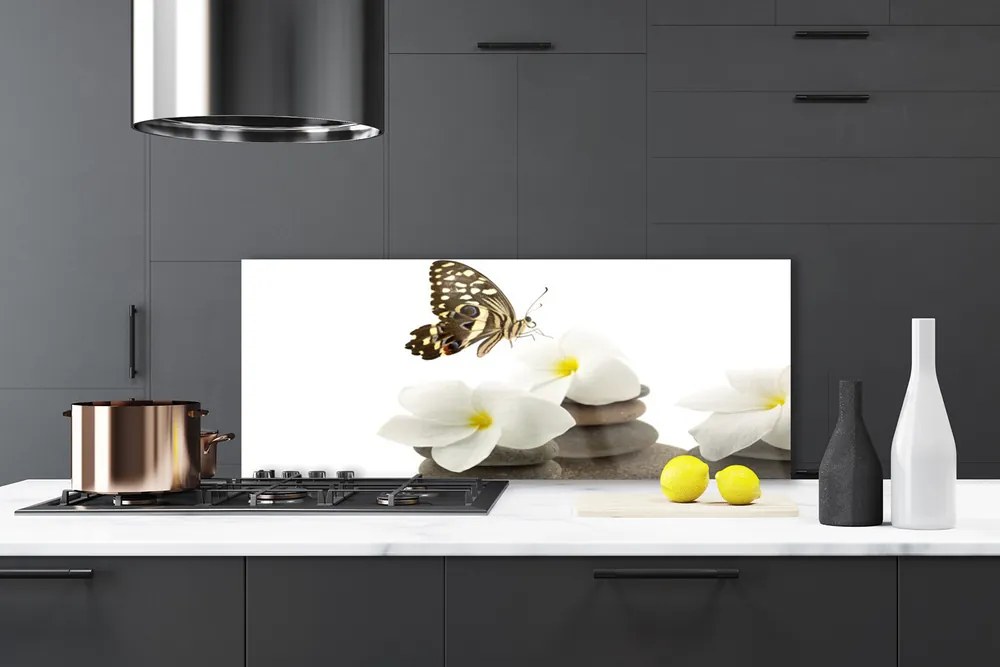 Panel nad blat kuchenny Motyl na Kamiennej Orchidei