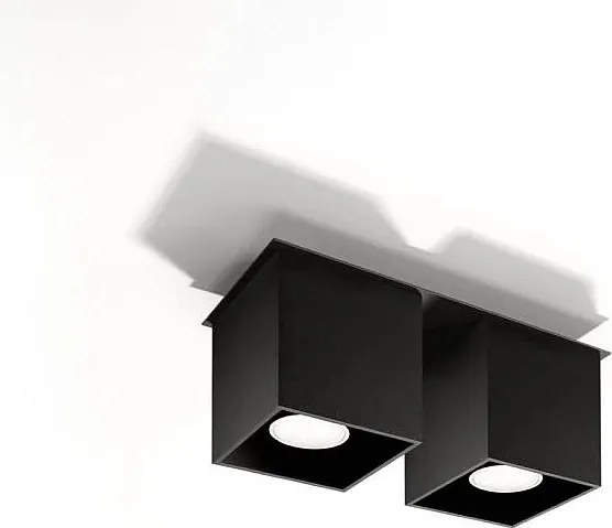 Plafon QUAD 2 czarny