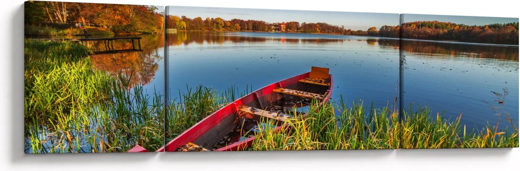 Obraz czerwonej kropki (170x50 cm)