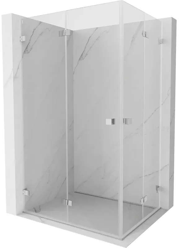 Mexen Lunar-F Duo kabina prysznicowa składana 100 x 95 cm, transparent, chrom - 836-100L-095P-01-00