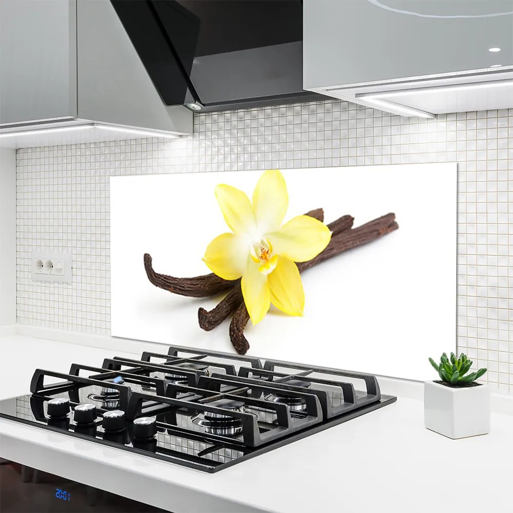 Szkło Dekoracyjne do Kuchni Egzotyczny Kwiat Wanilii