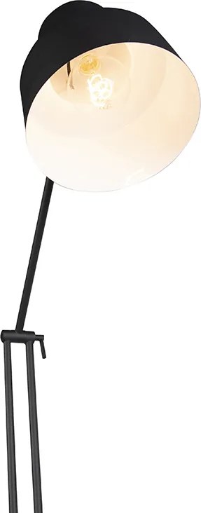 Lampa podłogowa w stylu retro czarna - Chappie