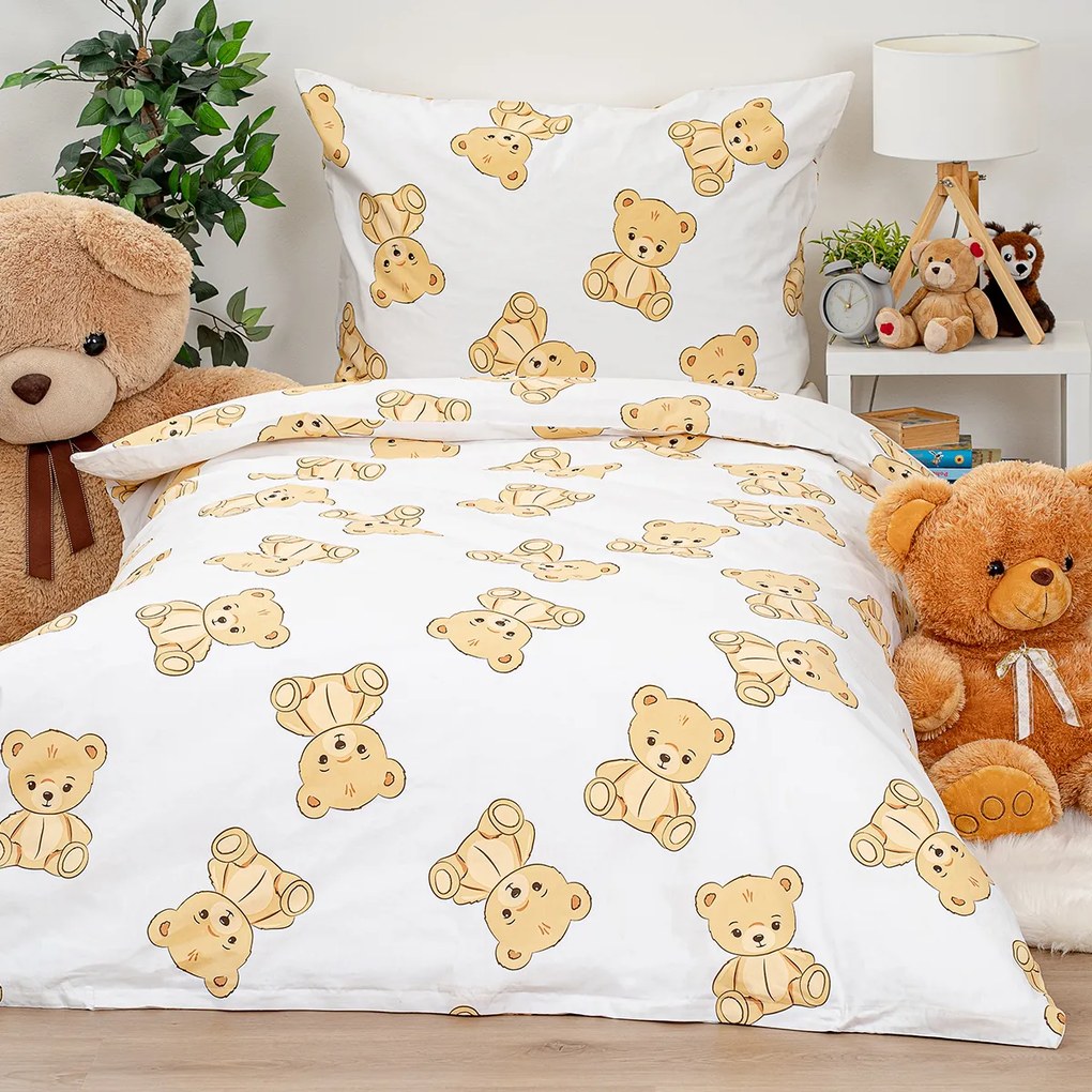 4Home Pościel bawełniana Teddies, 140 x 200 cm, 70 x 90 cm, 140 x 200 cm, 70 x 90 cm