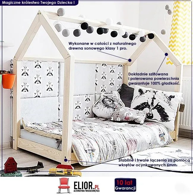 Łóżko domek L7-N80