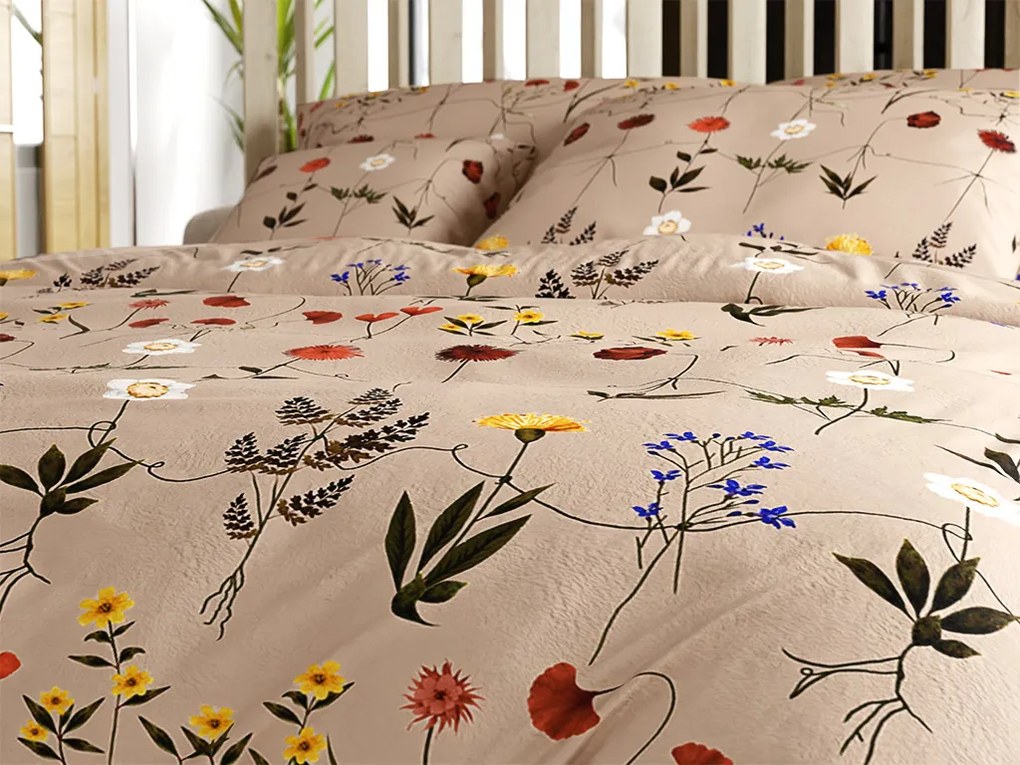 PrzytulneMieszkanie.pl PrzytulneMieszkanie.pl Pościel z mikropluszu HERBAR beżowa Rozmiar pościeli: 70 x 90 cm | 140 x 200 cm